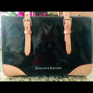 Black patent leather Dooney and Bourke